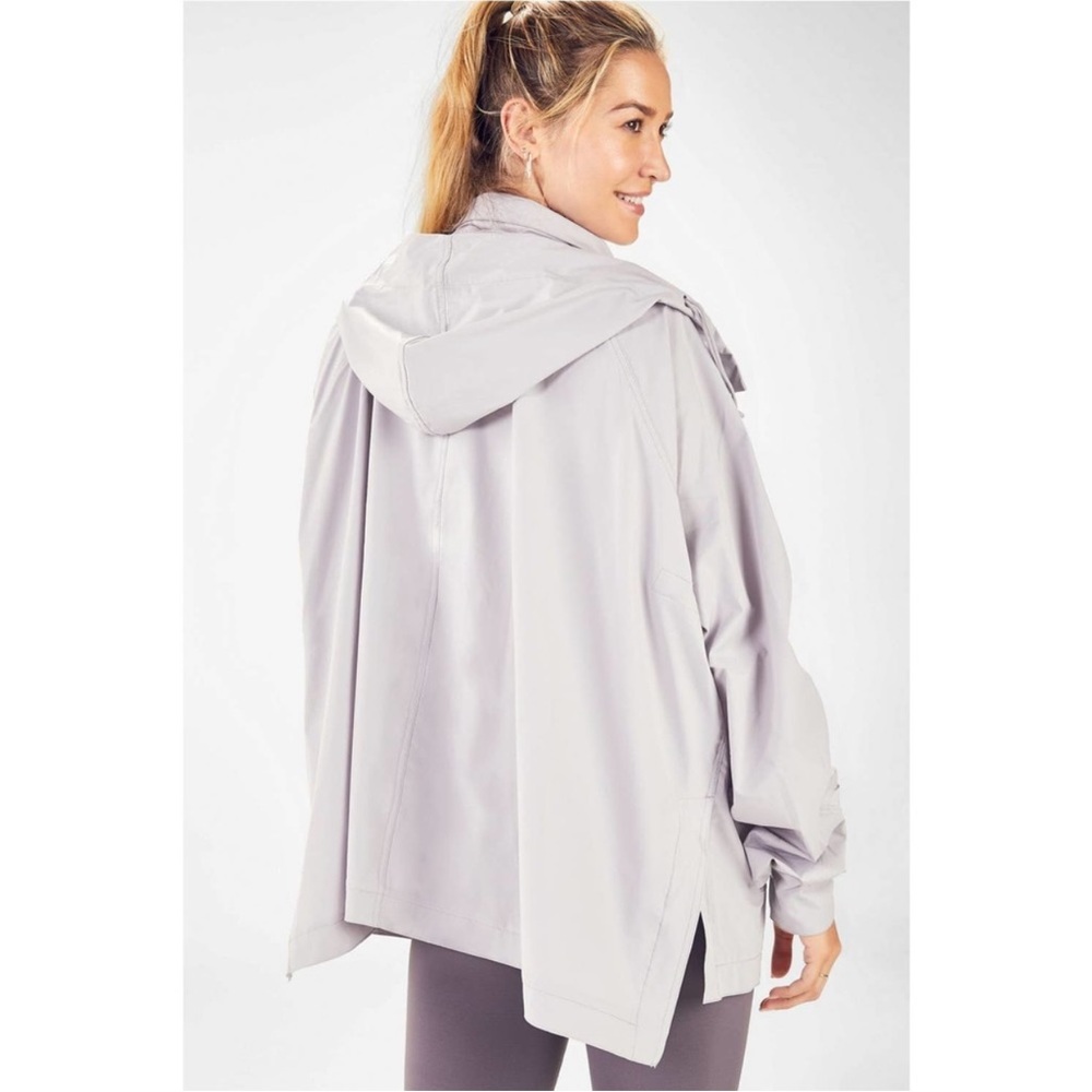 Fabletics Haze Gray Giana Jacket Medium M EUC - Picture 3 of 10